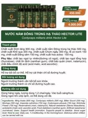 Nước đông trùng hạ thảo Hector Lite