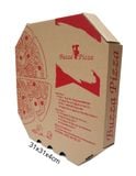  Hộp pizza in flexo 31x31x4cm HZ01 