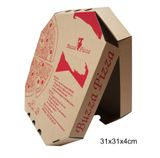  Hộp pizza in flexo 31x31x4cm HZ01 