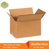  Thùng carton gói hàng bưu điện 30x20x20 