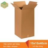  Công ty in thùng bao bì giấy carton, in hộp carton 3-5 lớp in flexo, offset giá rẻ M20 15x15x40 cm 