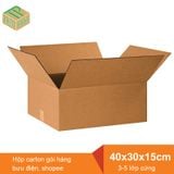  Hộp carton gói hàng bưu điện 45x35x10 cm 