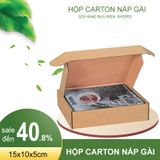  Hộp carton nắp gài trắng 28x15x5 cm 