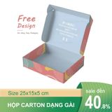  In offset hộp carton nắp gài 20x10x5 cm 