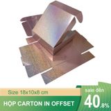  In offset hộp carton nắp gài 20x10x5 cm 