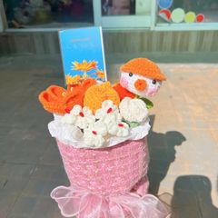 Bó Hoa Tròn Nấm Cam