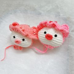 Móc Khóa Bé Nấm Hồng Khổng Lồ