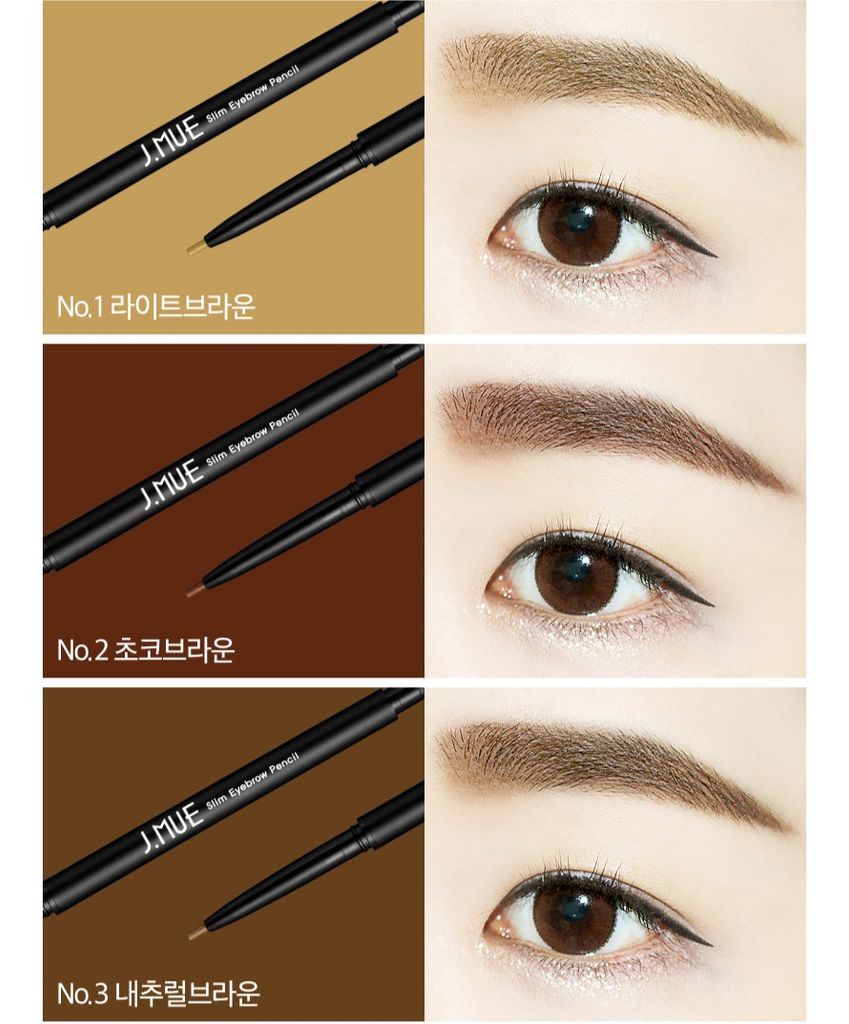 Kẻ Mày J.Mue Slim Eyebrow Pencil #No.2 Choco Brown 0.1gr