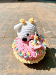 Đế Xoay Bò Hồng Cute
