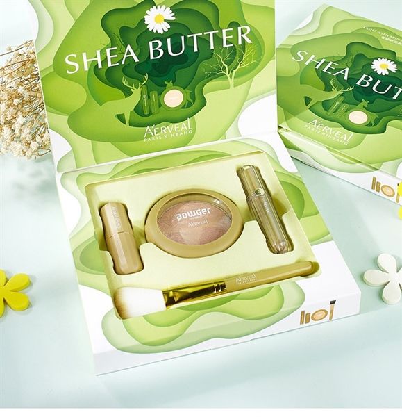 Bộ Trang Điểm Áerveal Light With Skin Smooth And Fresh Shea Butter 4pcs