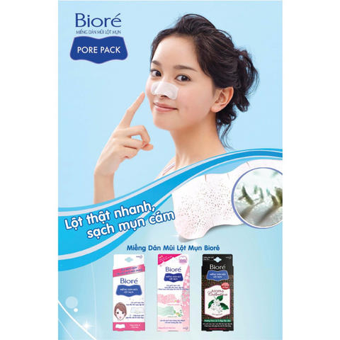 Miếng Dán Mũi Bioré Pore Pack Black