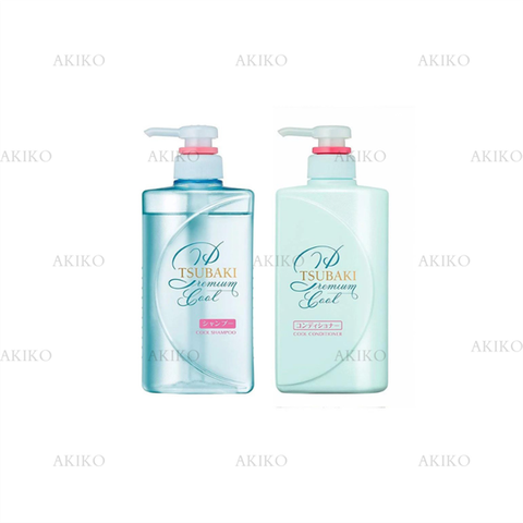 Bộ Gội Xả Tsubaki Premium Cool Shampoo & Conditioner Pair Set 490Ml+490Ml