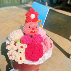 Bó Hoa Tròn Loopy Hồng