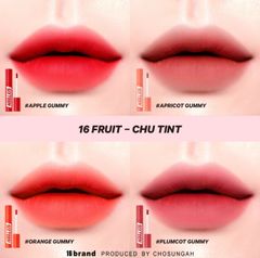 Son Kem Sixteen Brand 16 Fruit - Chu Tint #Organe Gummy Cam Tươi 4.1gr