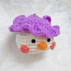 Móc Khóa Bé Nấm Tím Khổng Lồ