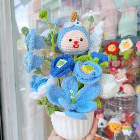 Chậu Hoa Bé Táo Xanh