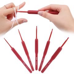 Phụ Kiện - Kim Móc Len Bằng Nhôm Màu Đỏ