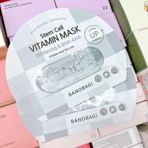 Mặt Nạ Banobagi Stem Cell Vitamin Mask #Whitening & BHA-AHA 30gr