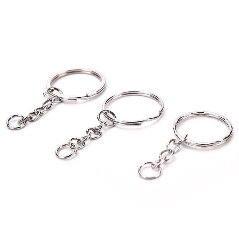 Phụ Kiện - Móc khóa khoen tròn dẹt 5 Cái