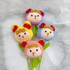 Cành Bé Cột Nơ Đỏ