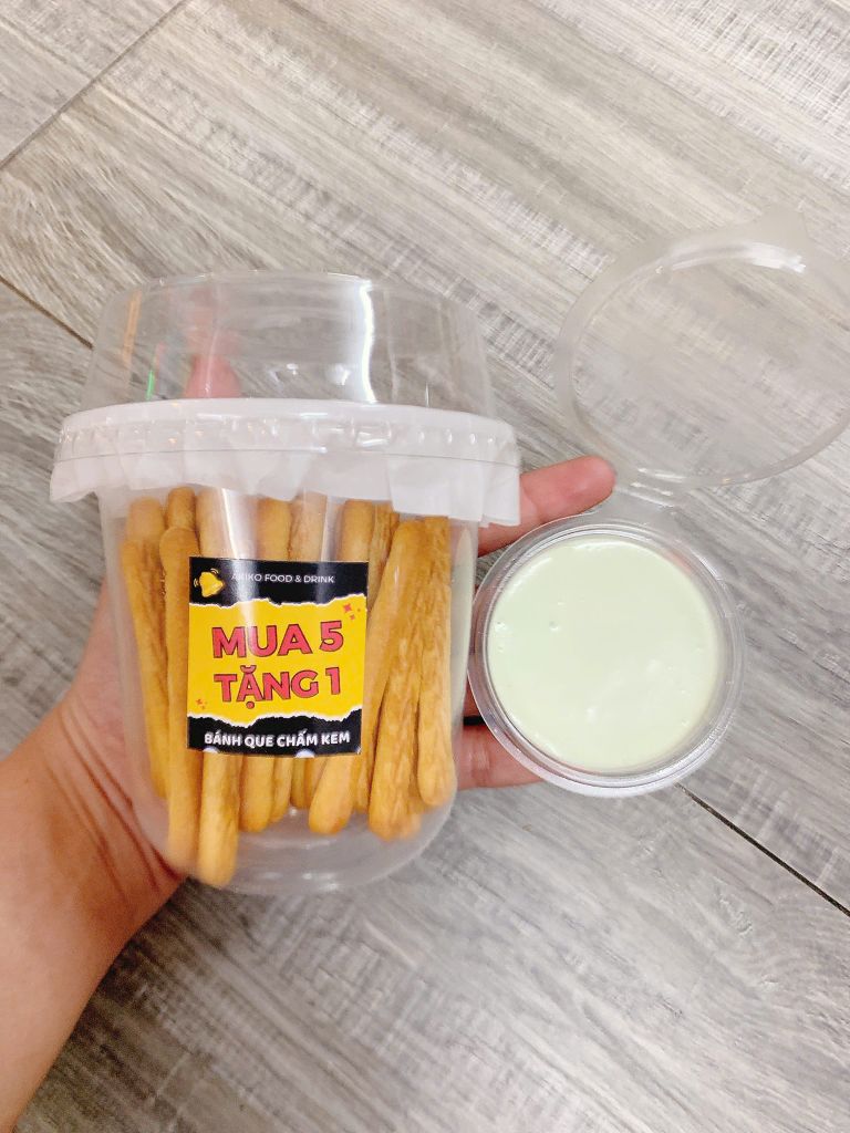 Food & Drinks Bánh Que Chấm Kem Matcha