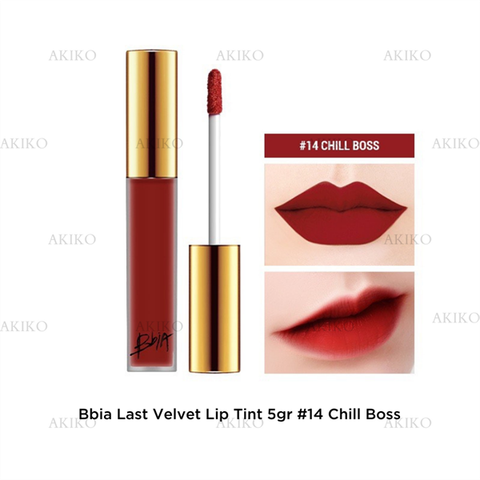 Son Kem Bbia Last Velvet Lip Tint 5gr #14 Chill Boss Đỏ Lạnh