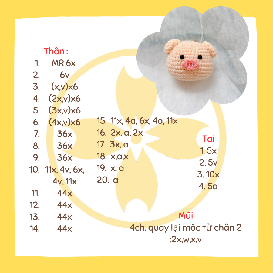 Móc Khóa Con Heo