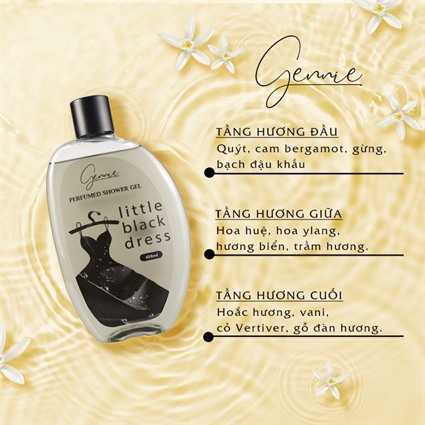 Sữa Tắm Gennie Perfumed Shower Gel Little Black Dress 450Ml