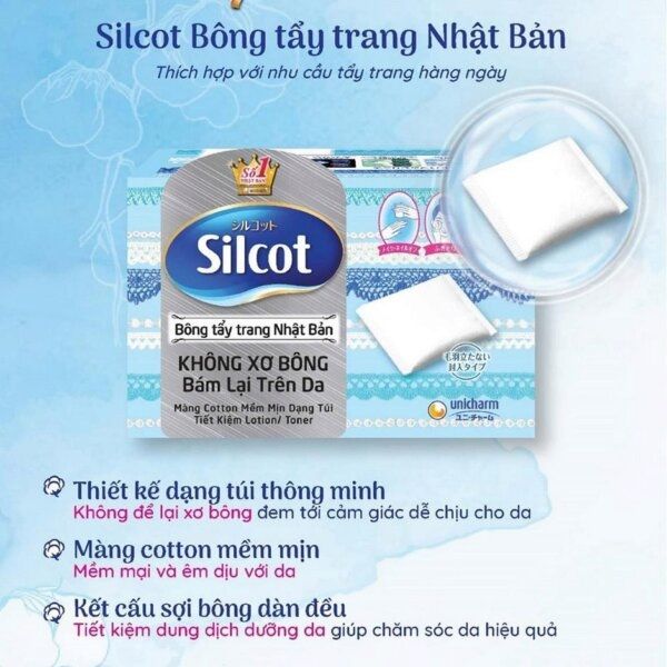 Bông Tẩy Trang Silcot Pads 82PCs