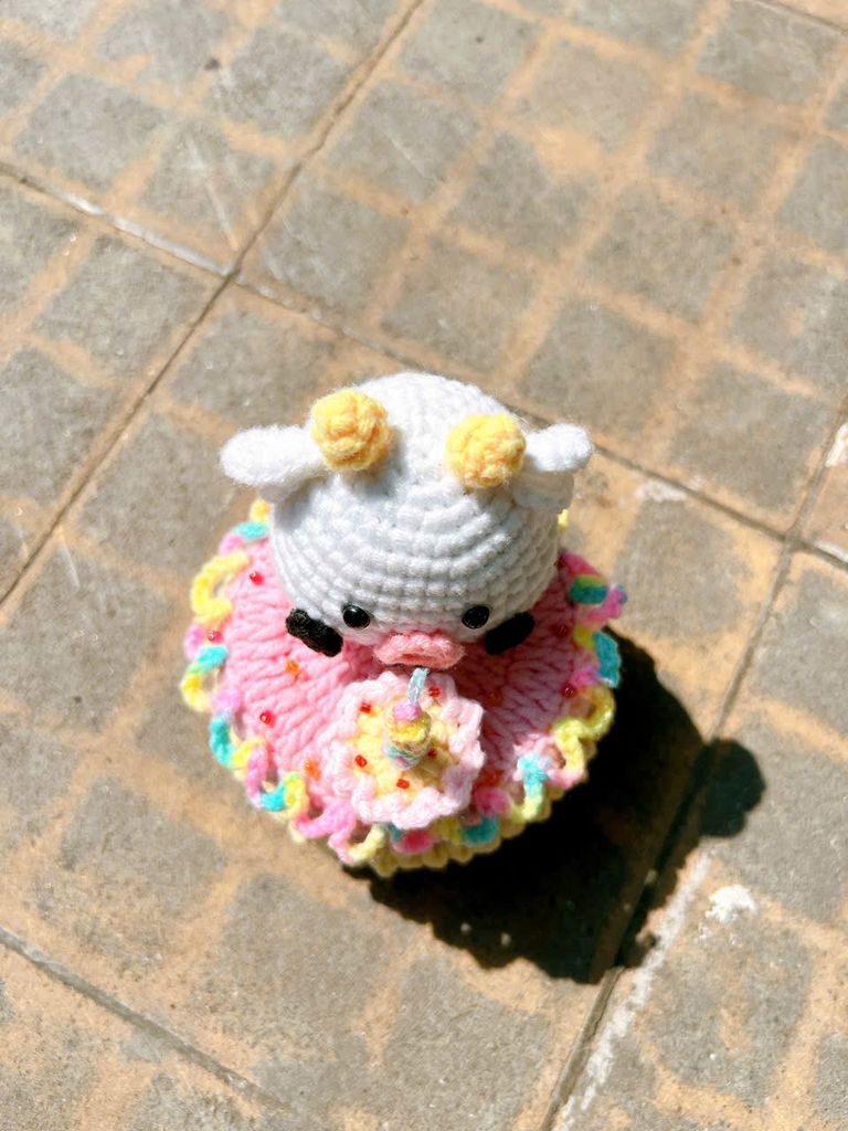 Đế Xoay Bò Hồng Cute