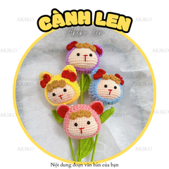 Cành Bé Cột Nơ Đỏ