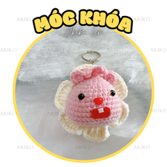 Móc Khóa Con Chuột Loopy Viền Hoa