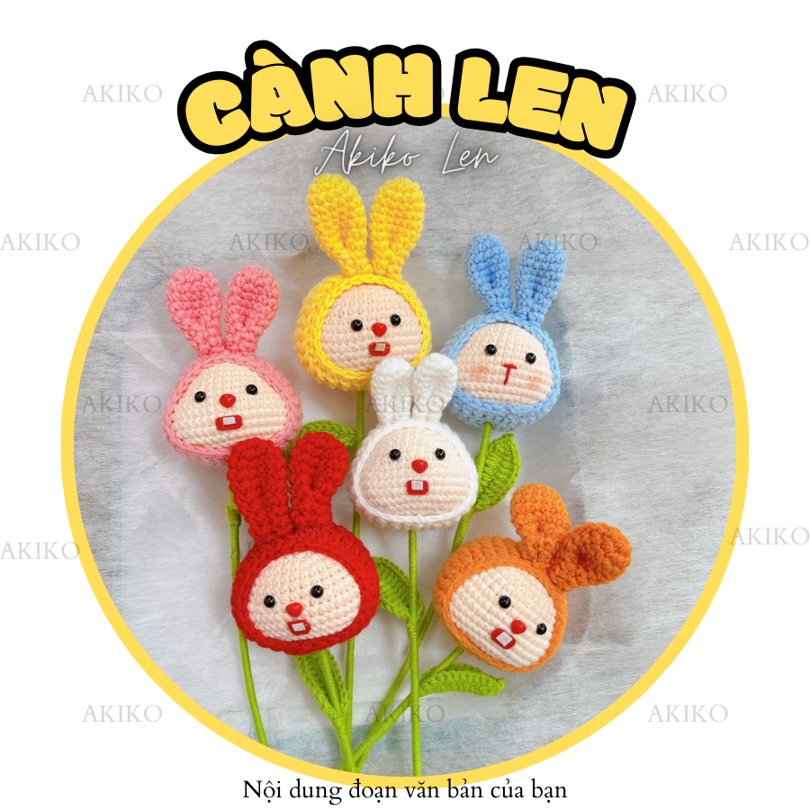 Cành Bé Thỏ Nhiều Màu