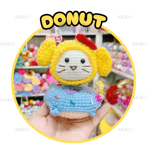 Đế Donut Lúc Lắc Mèo Vàng