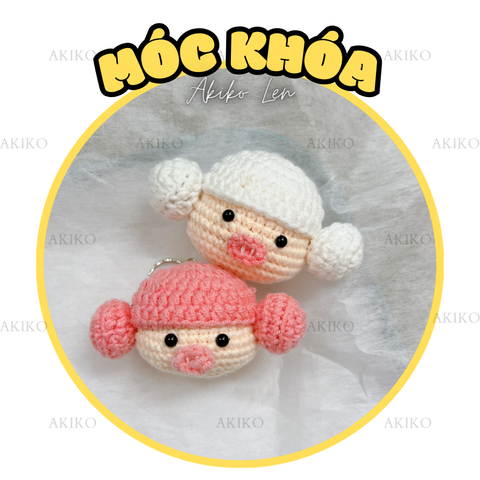 Móc Khóa Bé Heo Đi Tắm