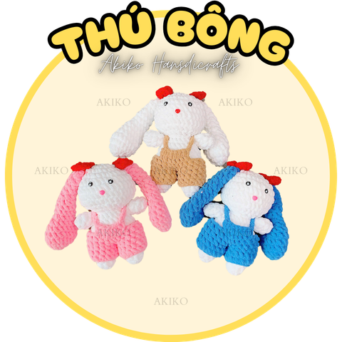 Thú Bông Thỏ Tai Dài (18cm x 25cm)