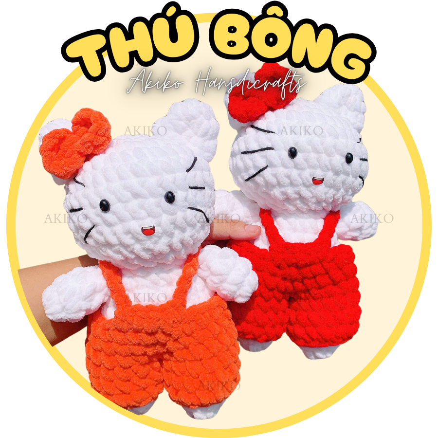 Thú Bông Hello Kitty (18cm x 27cm)