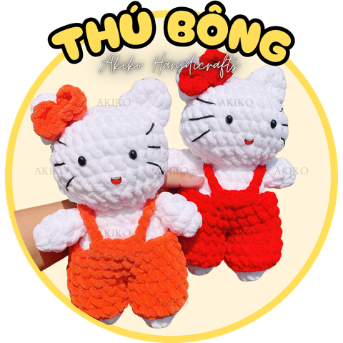 Thú Bông Hello Kitty (18cm x 27cm)