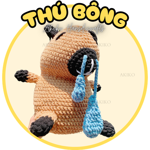 Thú Bông Capypara Nhỏ Mũi (38cm x 42cm)