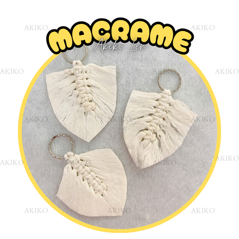 Macrame Móc Khóa Hình Chiếc Lá