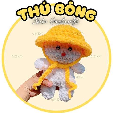 Thú Bông Nón Vàng (18cm x 25cm)