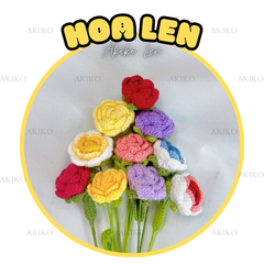 Cành Hoa Hồng Cánh Cuộn