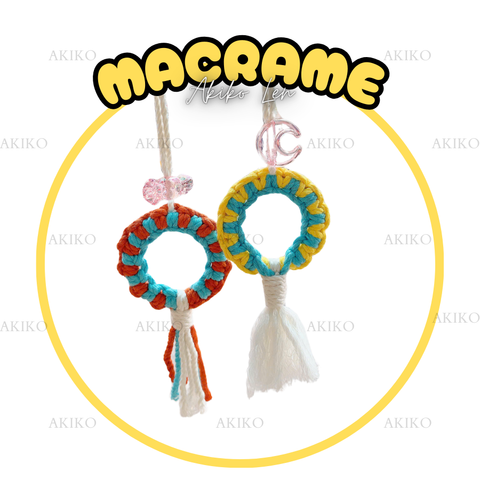 Macrame Móc Khóa Tròn Mẫu 01