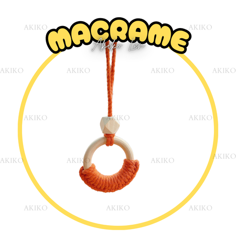Macrame Móc Khóa Tròn Mẫu 2