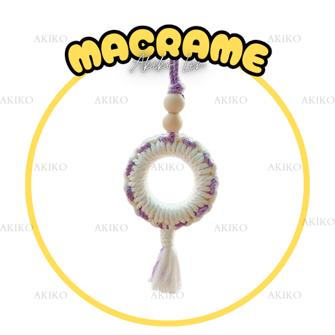 Macrame Móc Khóa Tròn Mẫu 5