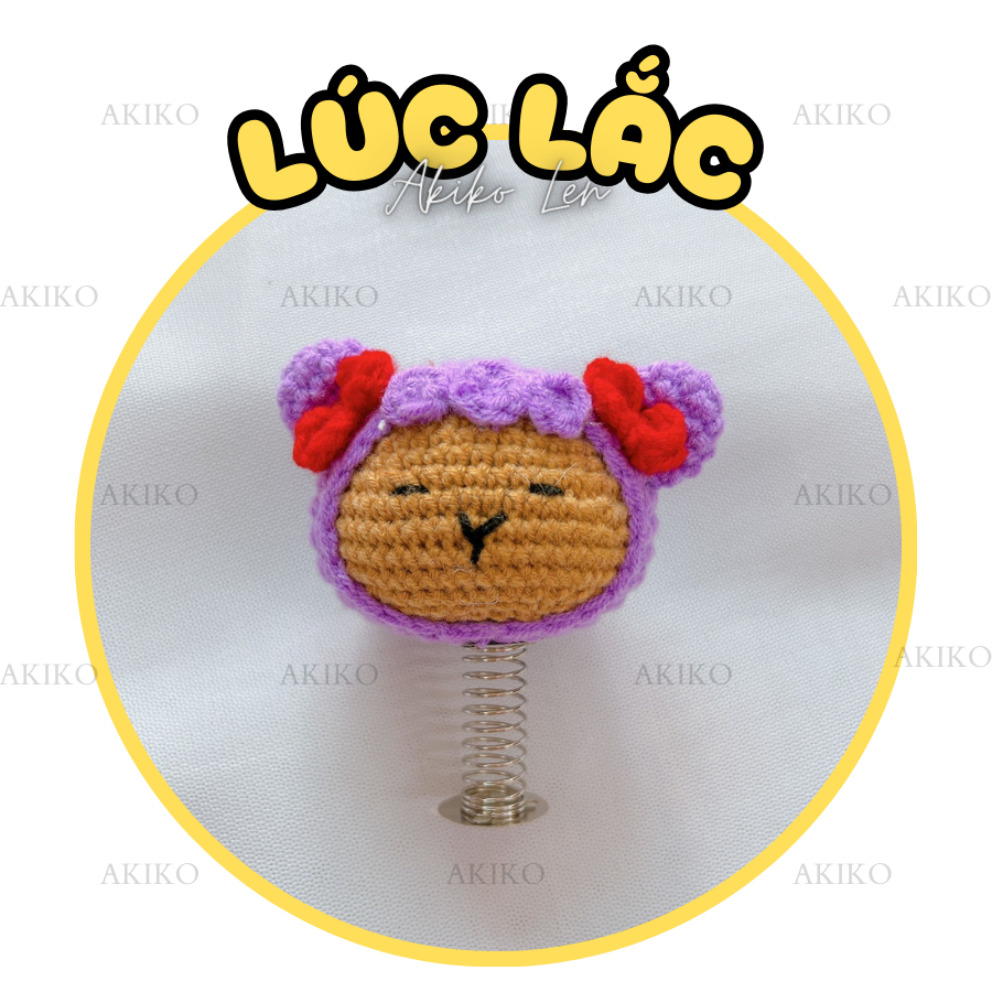 Lúc Lắc Capybara Tím