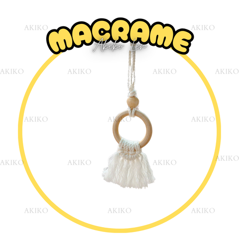 Macrame Móc Khóa Dây Tua Rua Mẫu 2