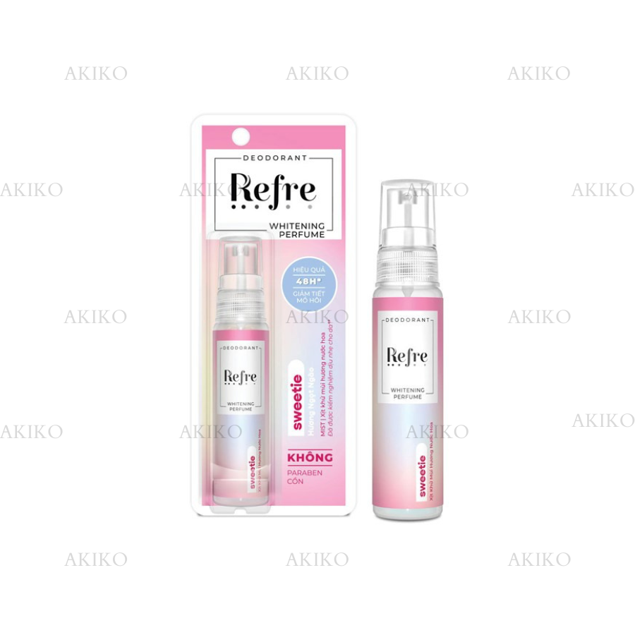 Xịt Khử Mùi Refre Whitening Perfume #Sweetie 30ml