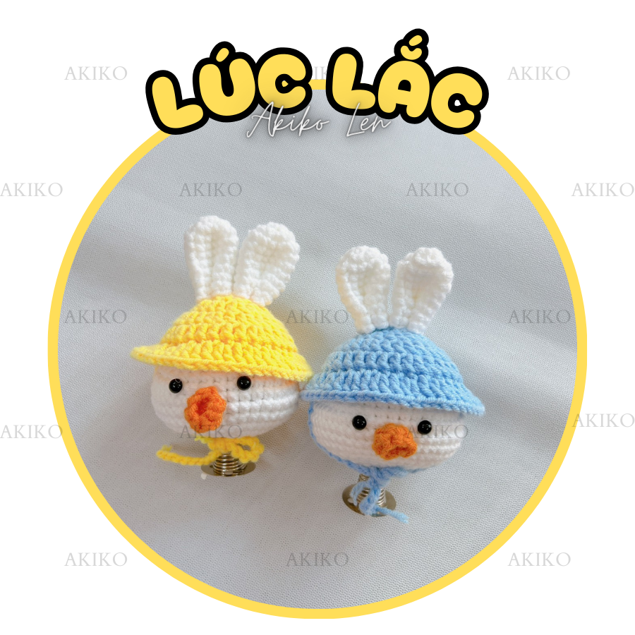 Lúc Lắc Bé Thỏ Đội Nón