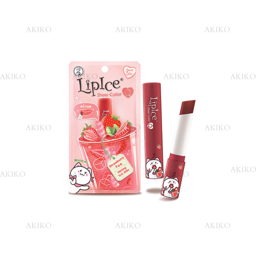 Son Dưỡng LipIce Sheer Color #Strawberry Tea 2,4g